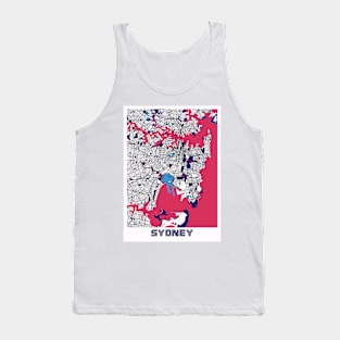 Sydney - Australia MilkTea City Map Tank Top